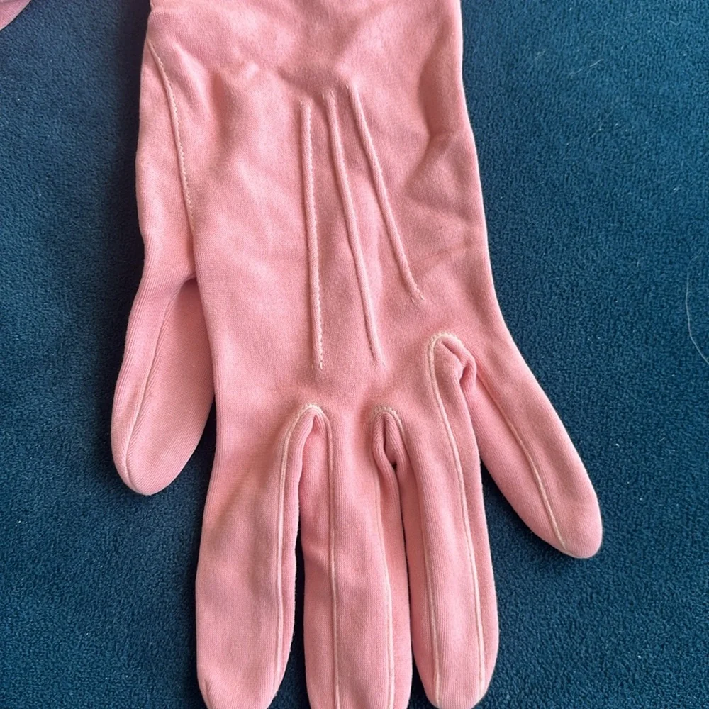 Vintage Small Pink Evening Gloves